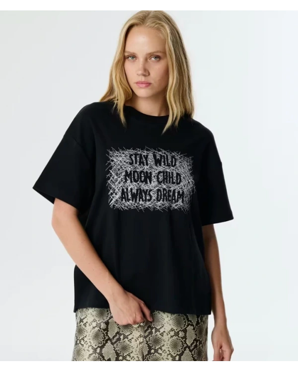 Twist Nakışlı T-shirt TW6250070042