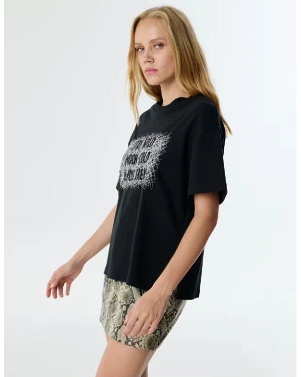 Twist Nakışlı T-shirt TW6250070042
