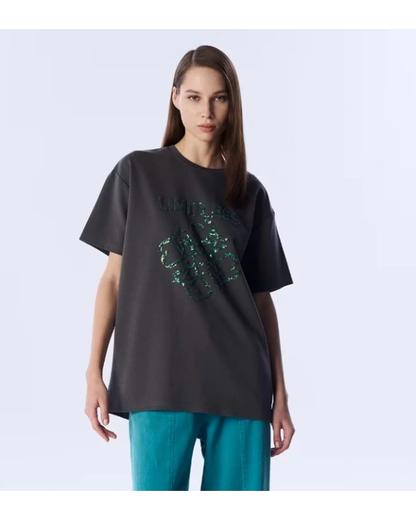 Twist Payet İşlemeli T-Shirt TS1250070232