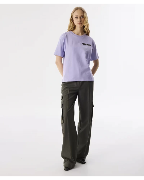 Twist Slogan Nakışlı T-shırt TS1250070089