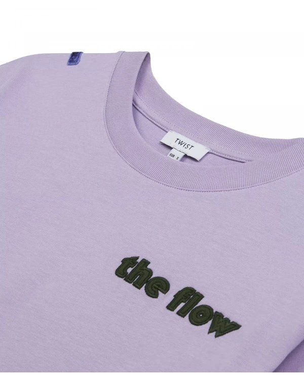 Twist Slogan Nakışlı T-shırt TS1250070089