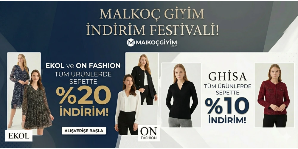 Ekol ve On Fashion %20İndirim. Ghisa %10 İndirim