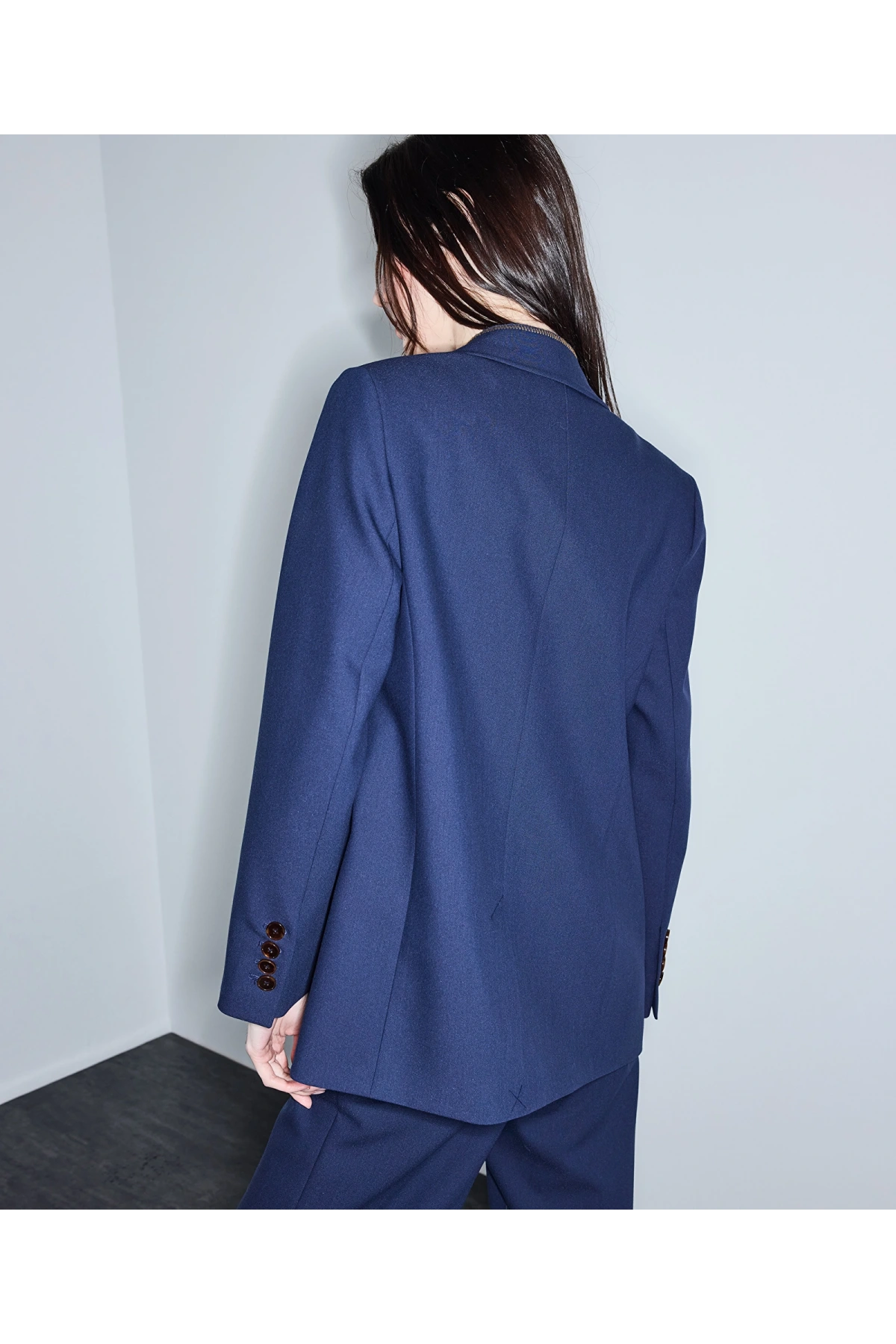 İpekyol Kontrast Dikişli Kruvaze Blazer IS1260106018