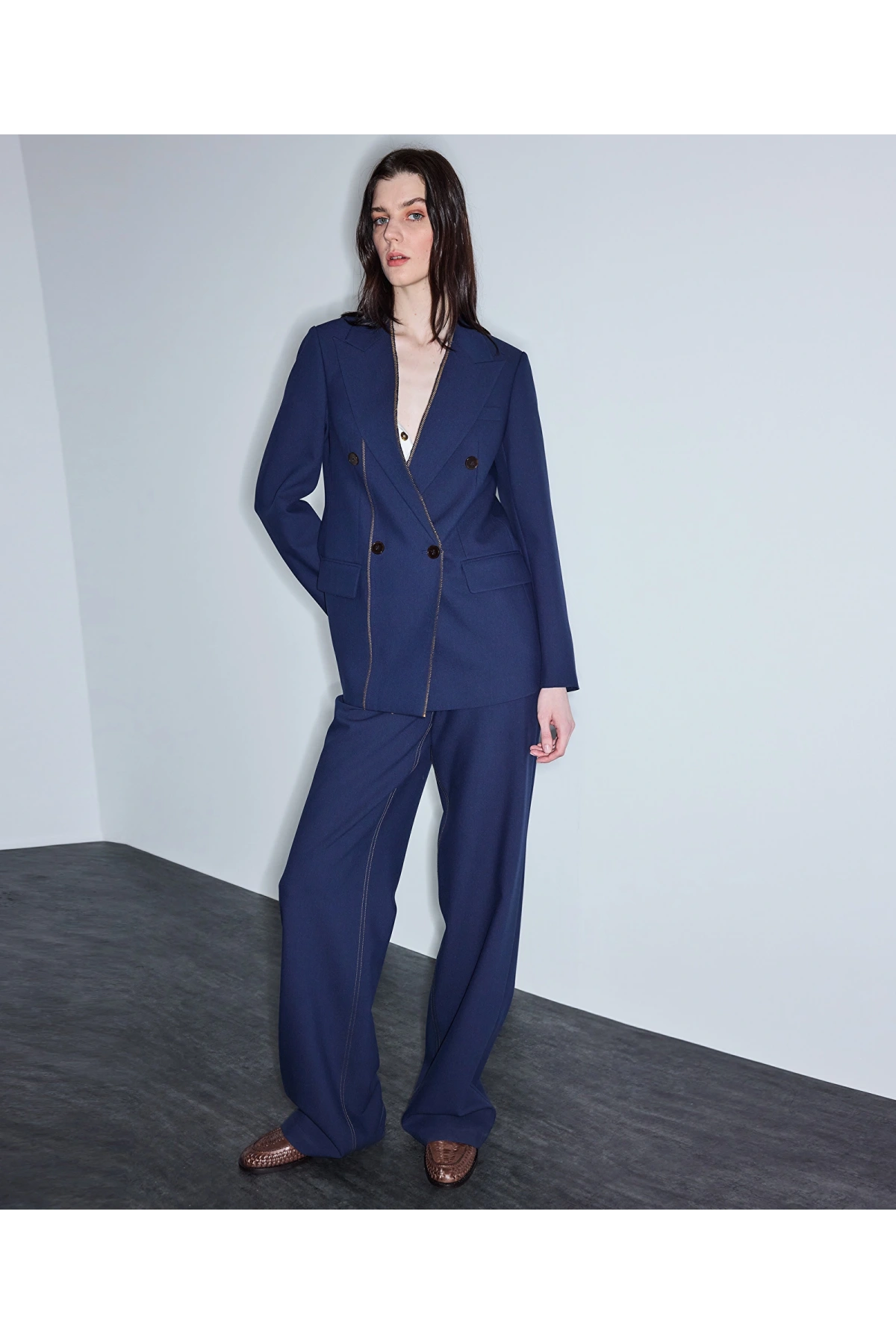 İpekyol Kemerli Wide Leg Pantolon IS1260003114