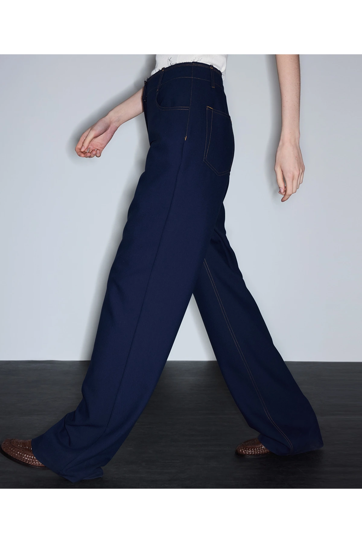 İpekyol Kemerli Wide Leg Pantolon IS1260003114