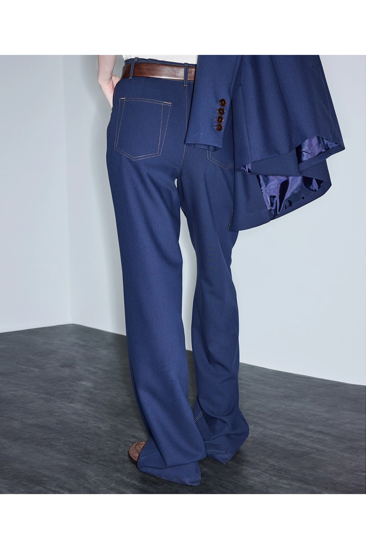 İpekyol Kemerli Wide Leg Pantolon IS1260003114