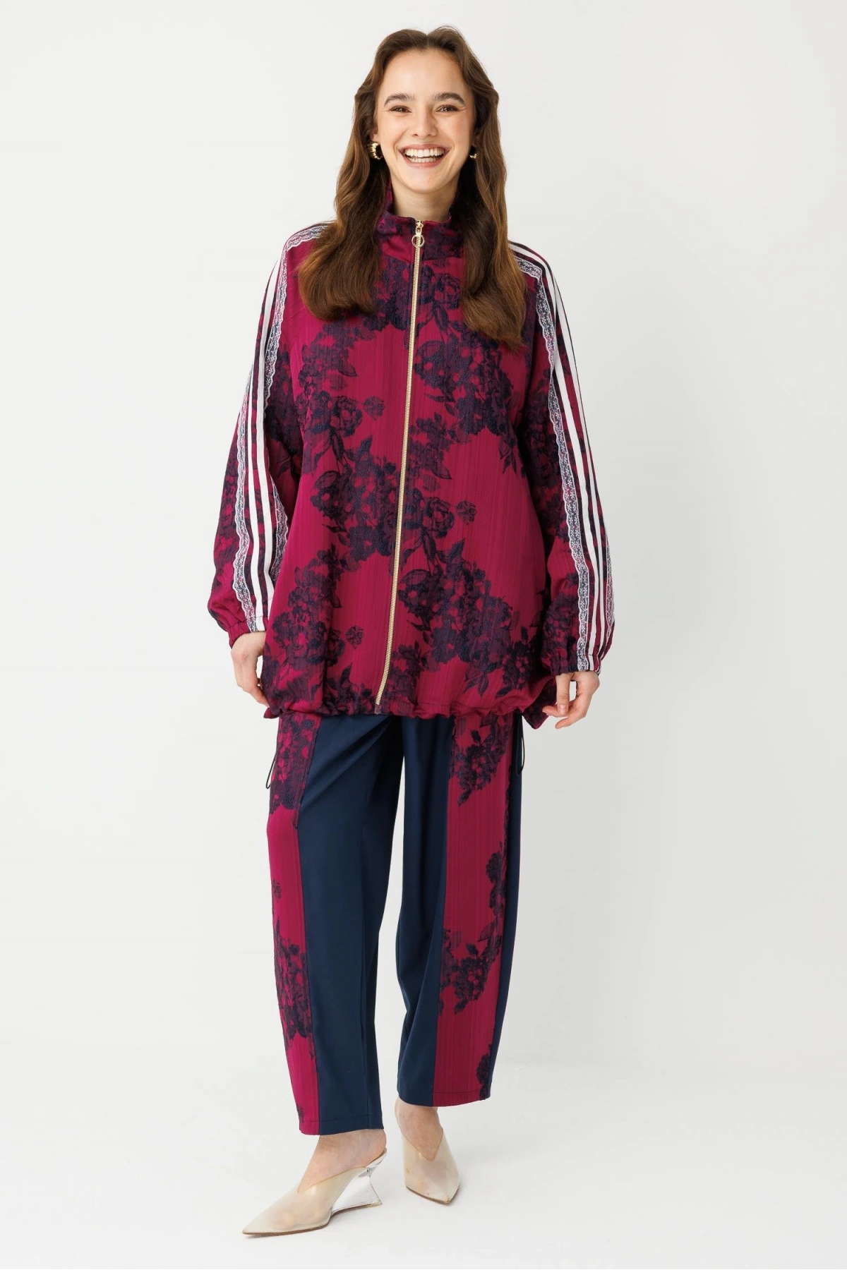 Ghisa Dantel Detaylı Kadın Bordo Takım 26KGSTKM3271