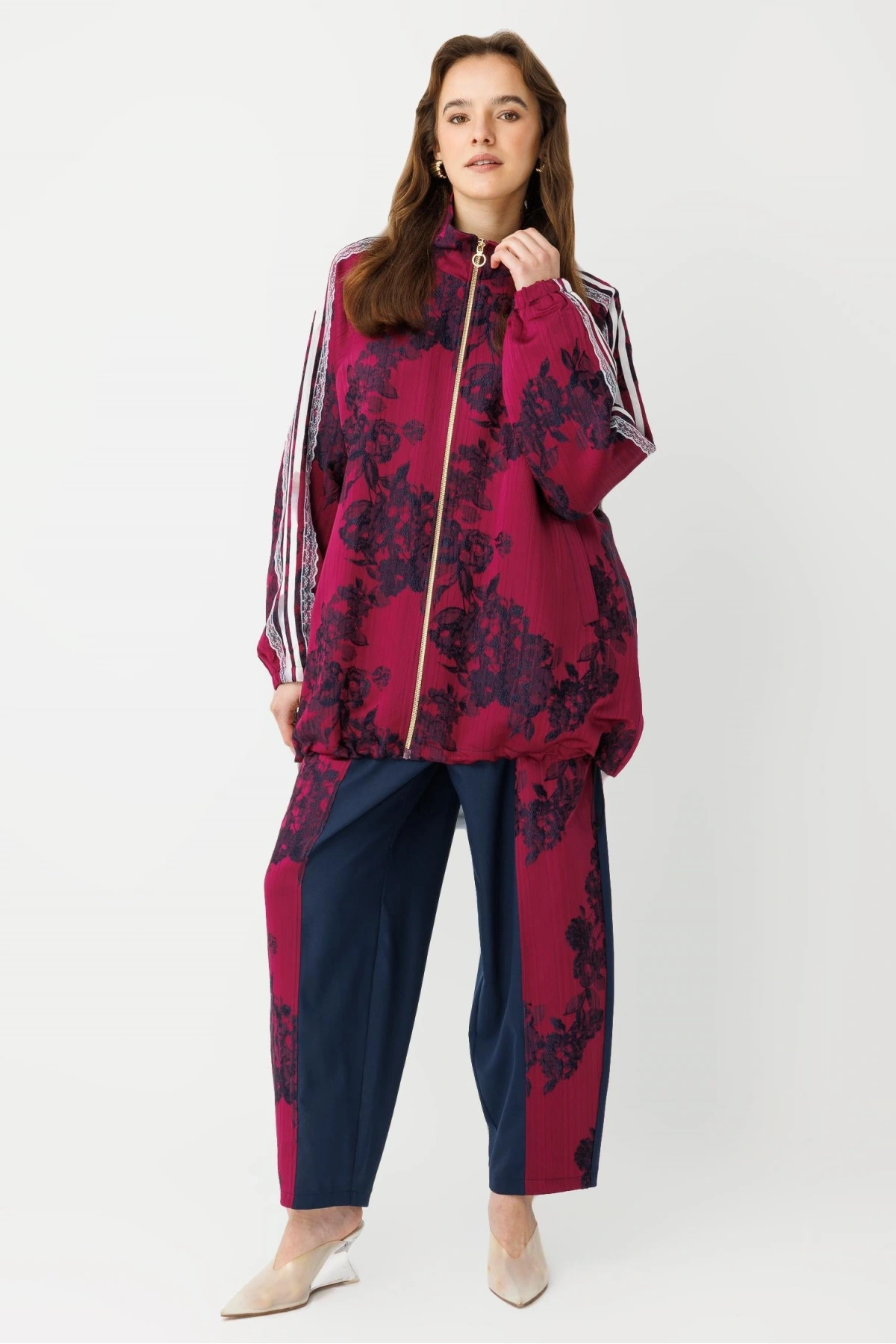 Ghisa Dantel Detaylı Kadın Bordo Takım 26KGSTKM3271