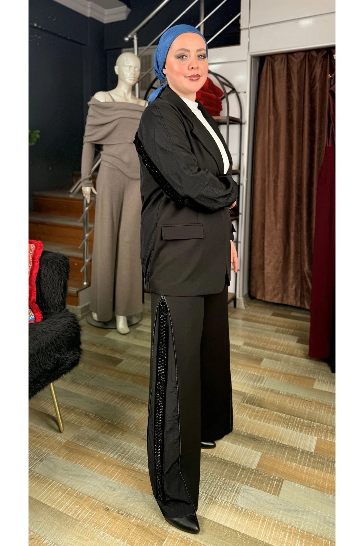 My312 Fermuarlı Taşlı Takım 26W2606