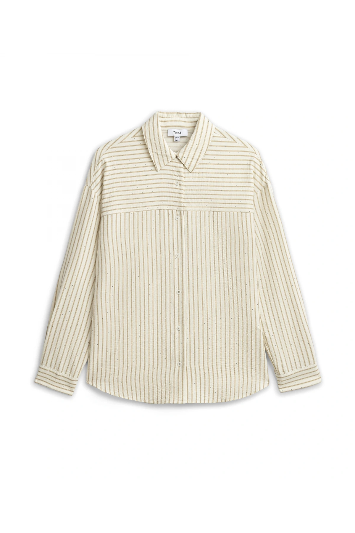 Twist Hotfix Baskılı Çizgi desen Gömlek TS1260025160