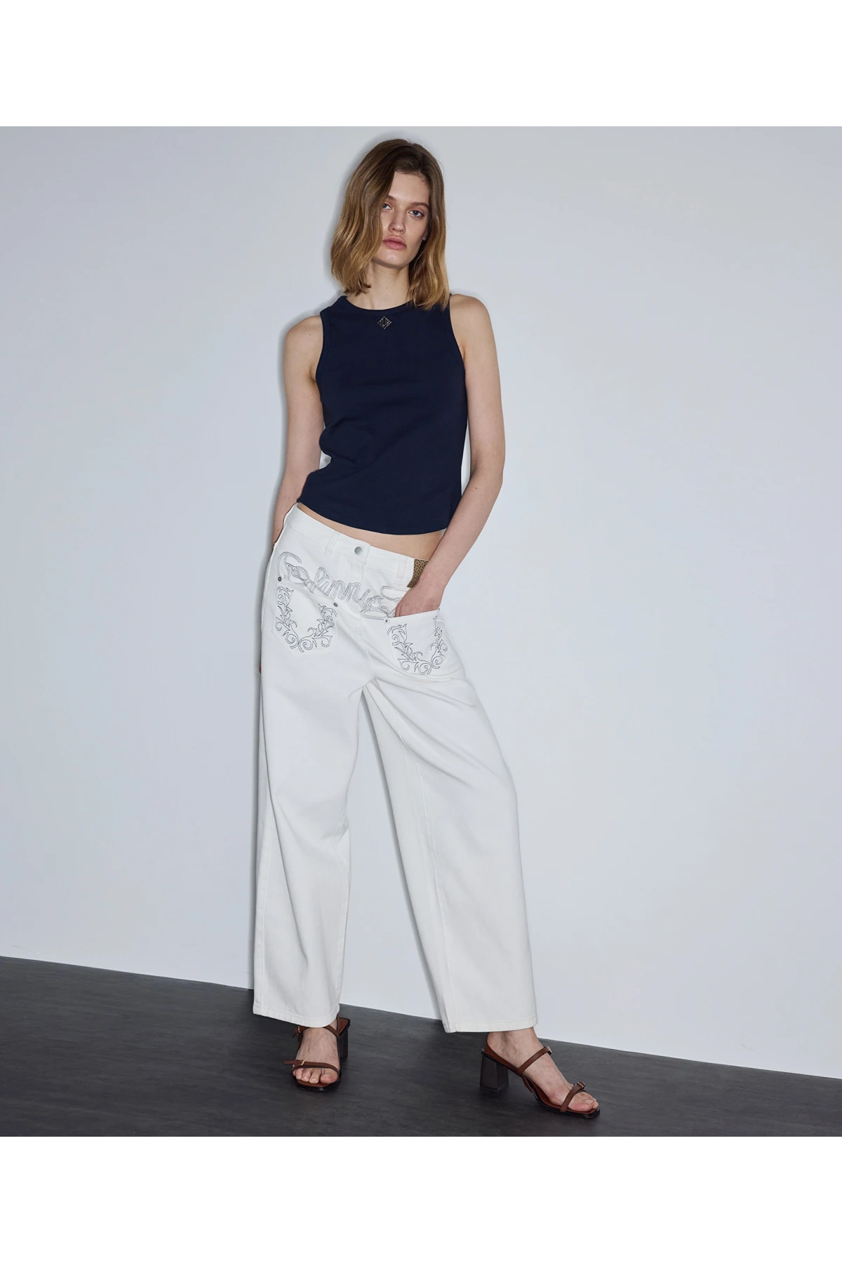 İpekyol Monogram Aksesuarlı T-Shirt IS1260070049