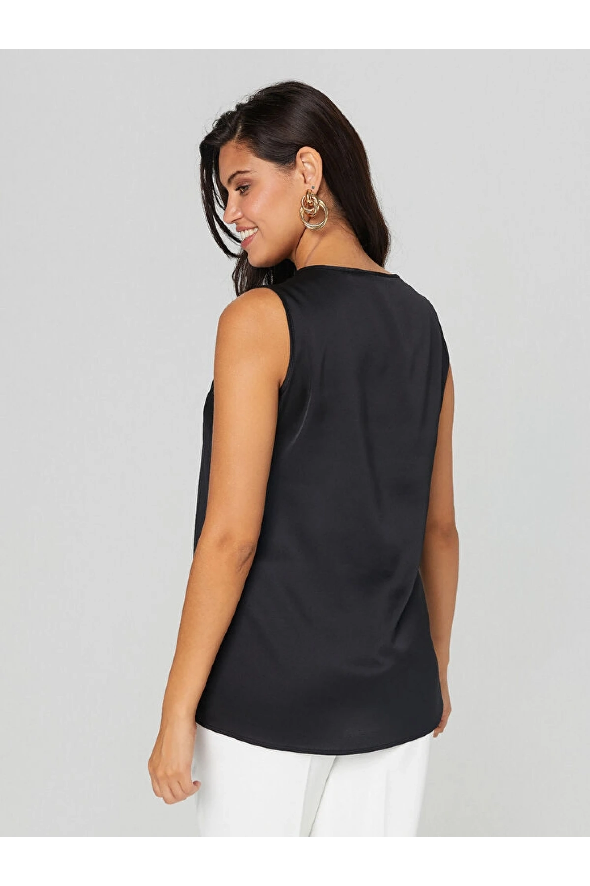 Faik Sönmez Kadın Dantelli Siyah Atlet B00065