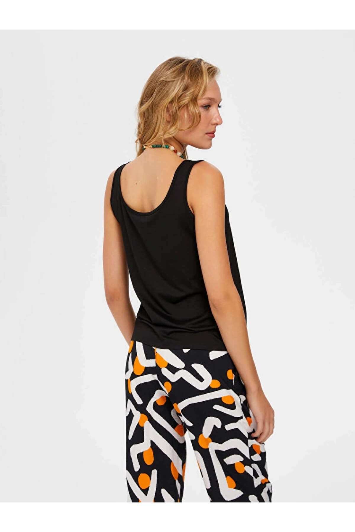 Faik Sönmez Kadın Kalın Askılı Siyah Atlet B00023