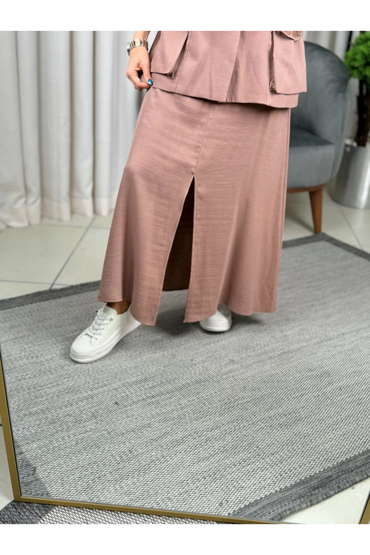 Milestone Ön Yırtmaçlı Etek 30071