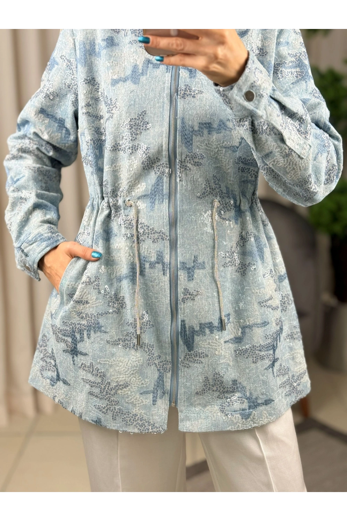 Fuat Güşen Fermuarlı Taşlı Kap 3649