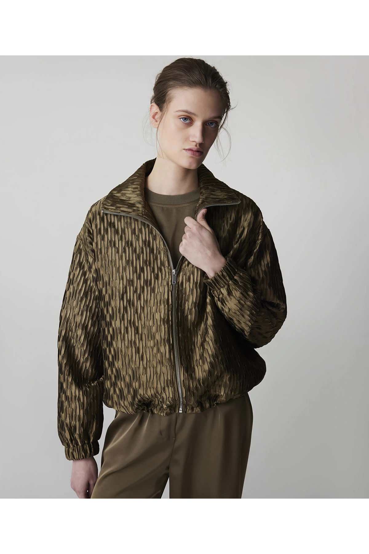 İpekyol Dokulu Bomber Ceket IS1260012027