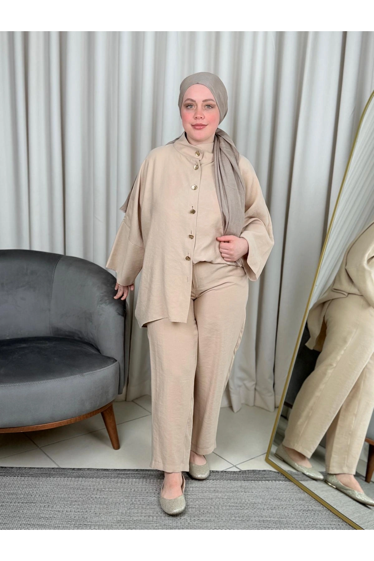 my312 Düğme Detaylı Takım 25S1408