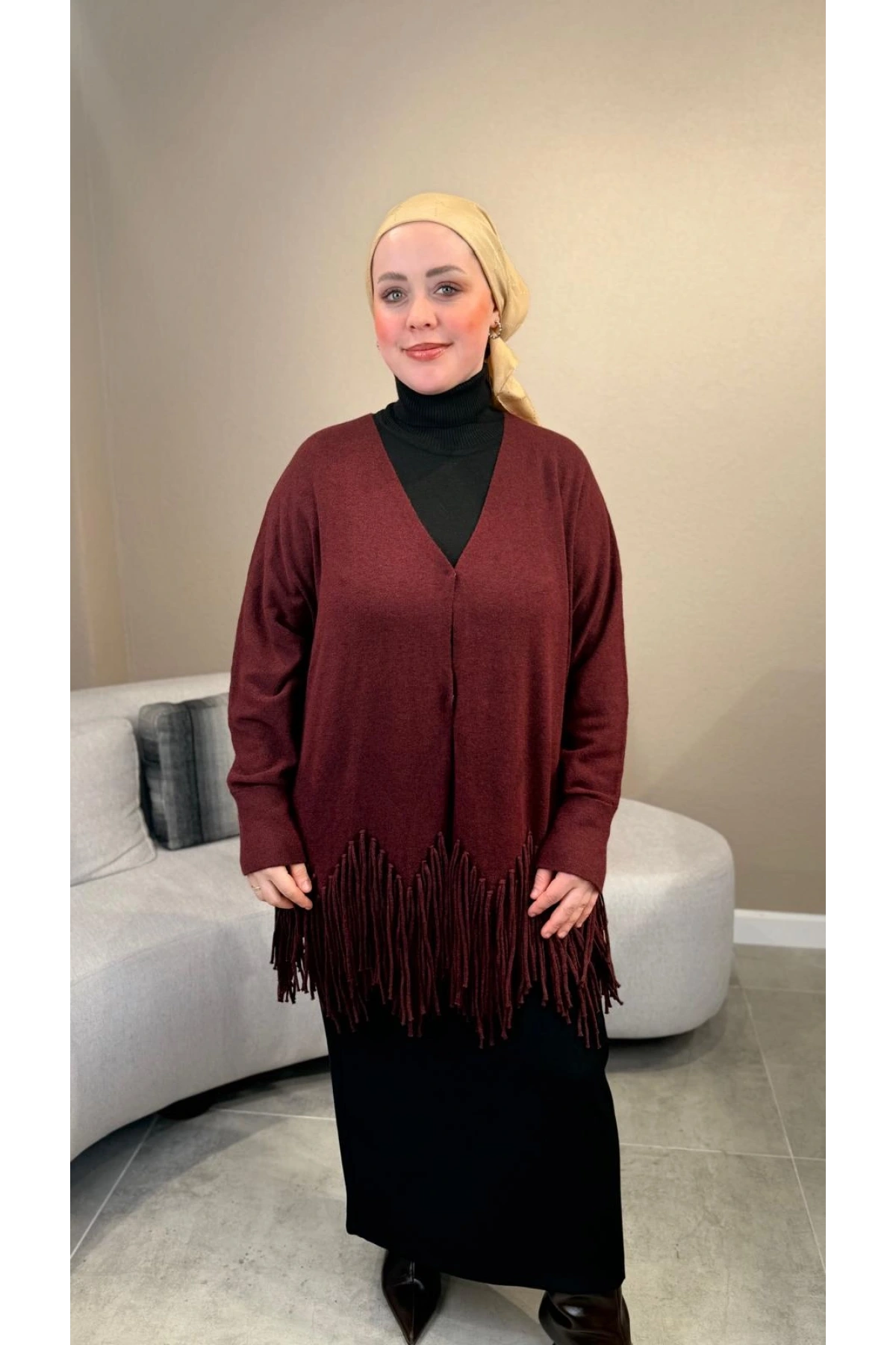 Ghisa Püskül Detaylı Hırka 26KGSHRK3308