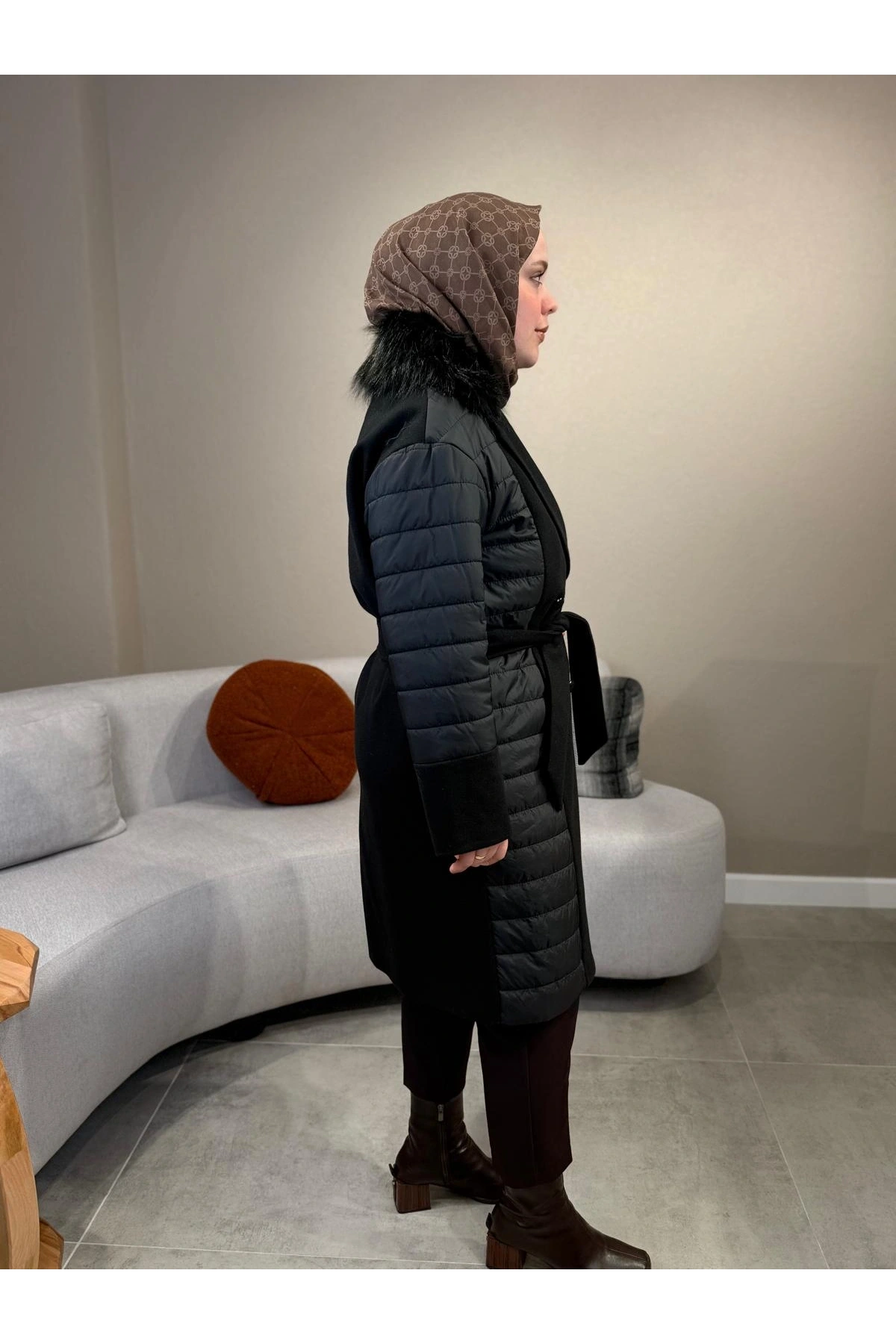 Matex Yakası Peluş Kaban 8180