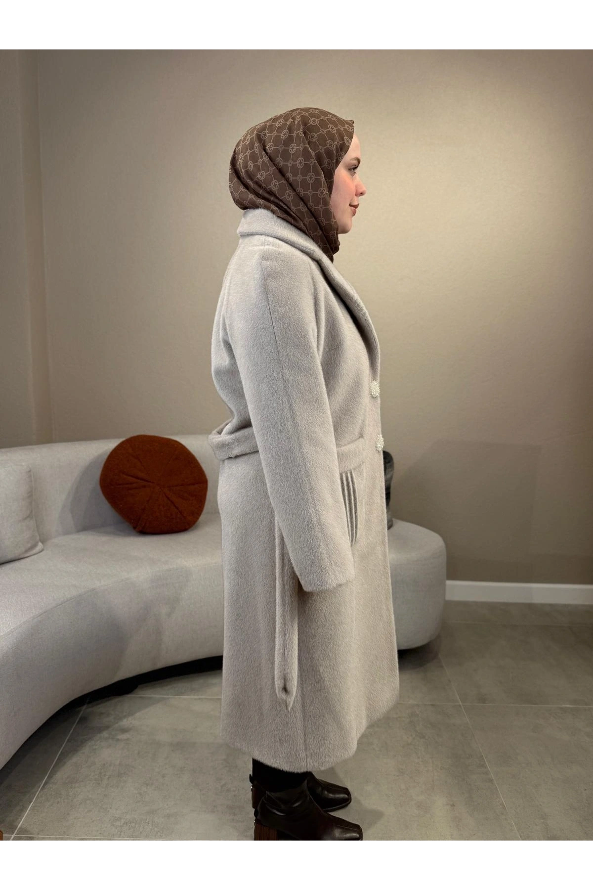 Matex Boncuk Düğmeli Torba Cep Kaban 1488