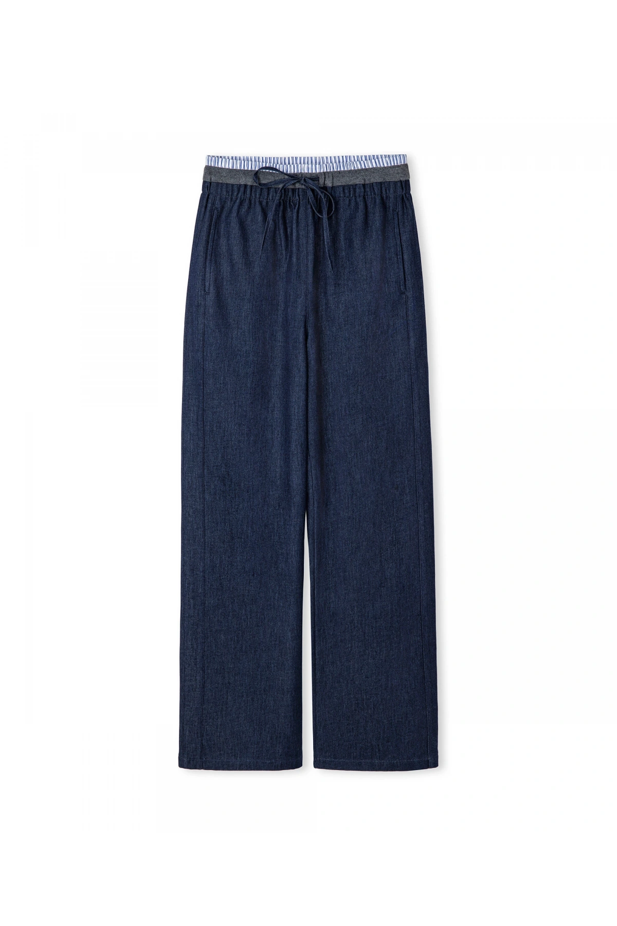 İpekyol Kontrast Bel Wide Leg Pantolon 1260003100