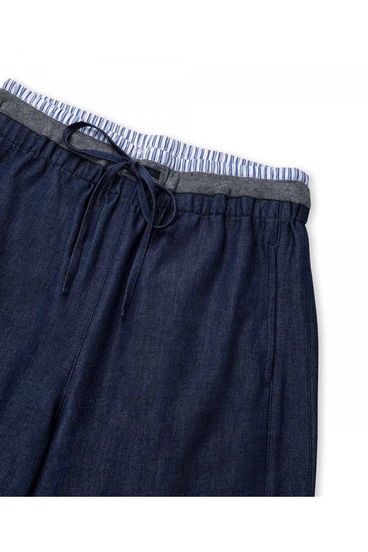 İpekyol Kontrast Bel Wide Leg Pantolon 1260003100