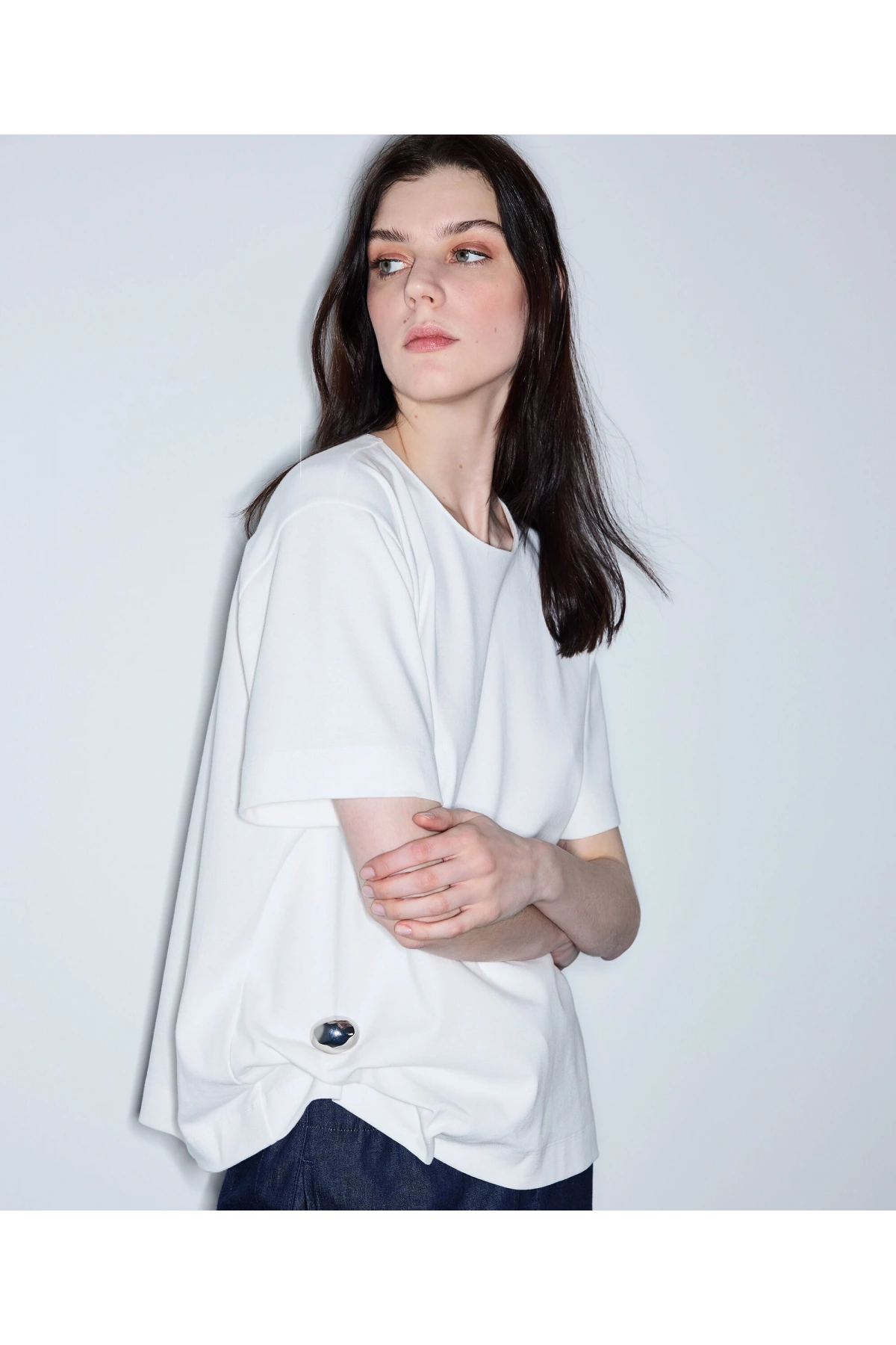 İpekyo Metal Aksesuarlı Tişört IS1260070085