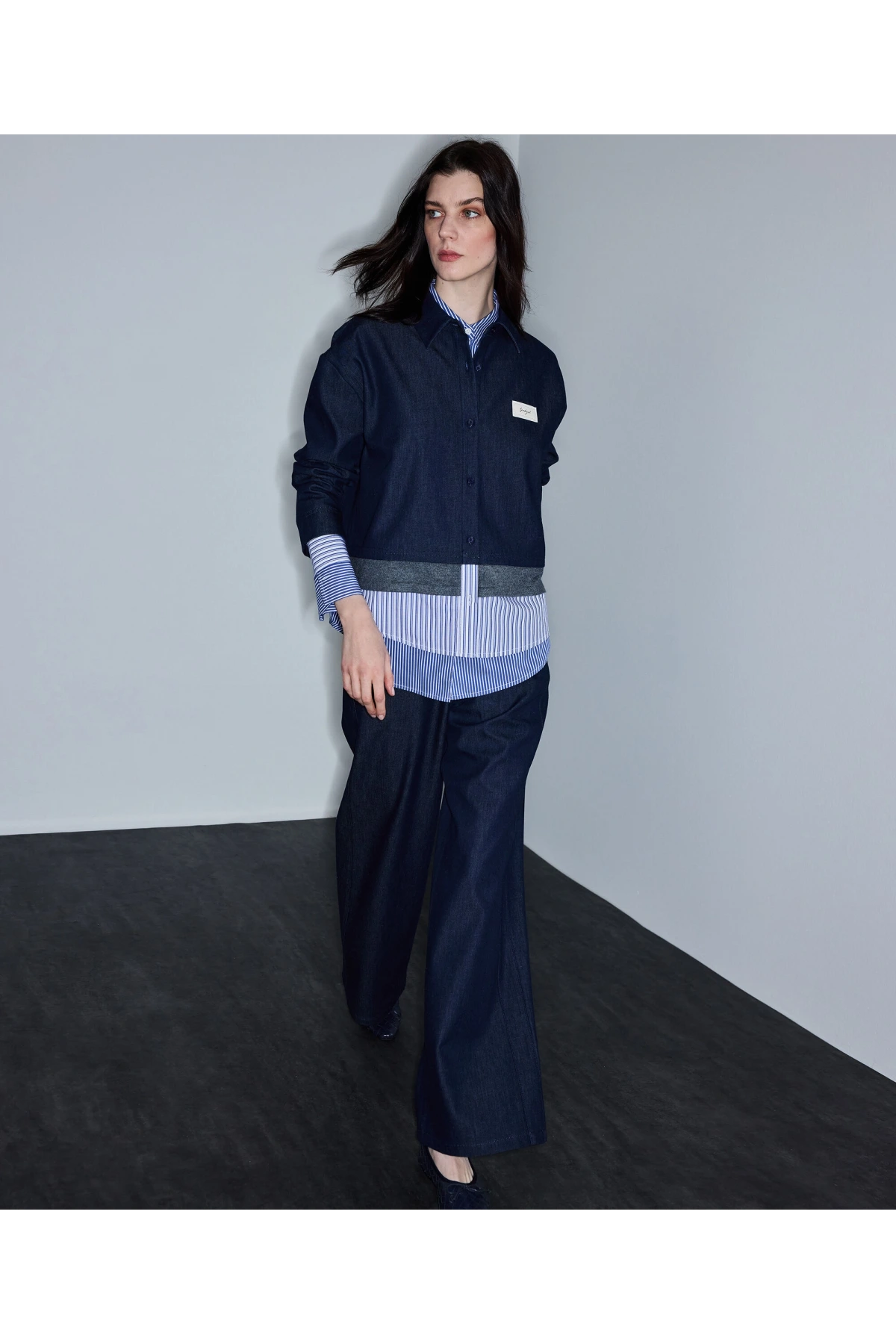 İpekyol Kontrast Katmanlı Sweatshirt IS1260091007