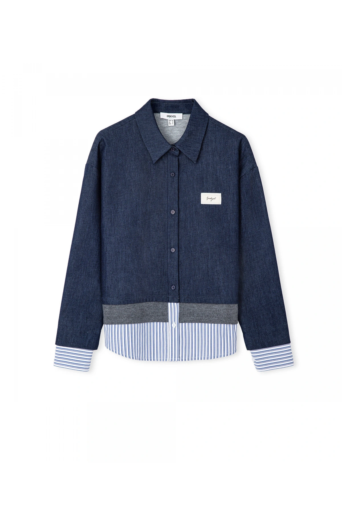 İpekyol Kontrast Katmanlı Sweatshirt IS1260091007