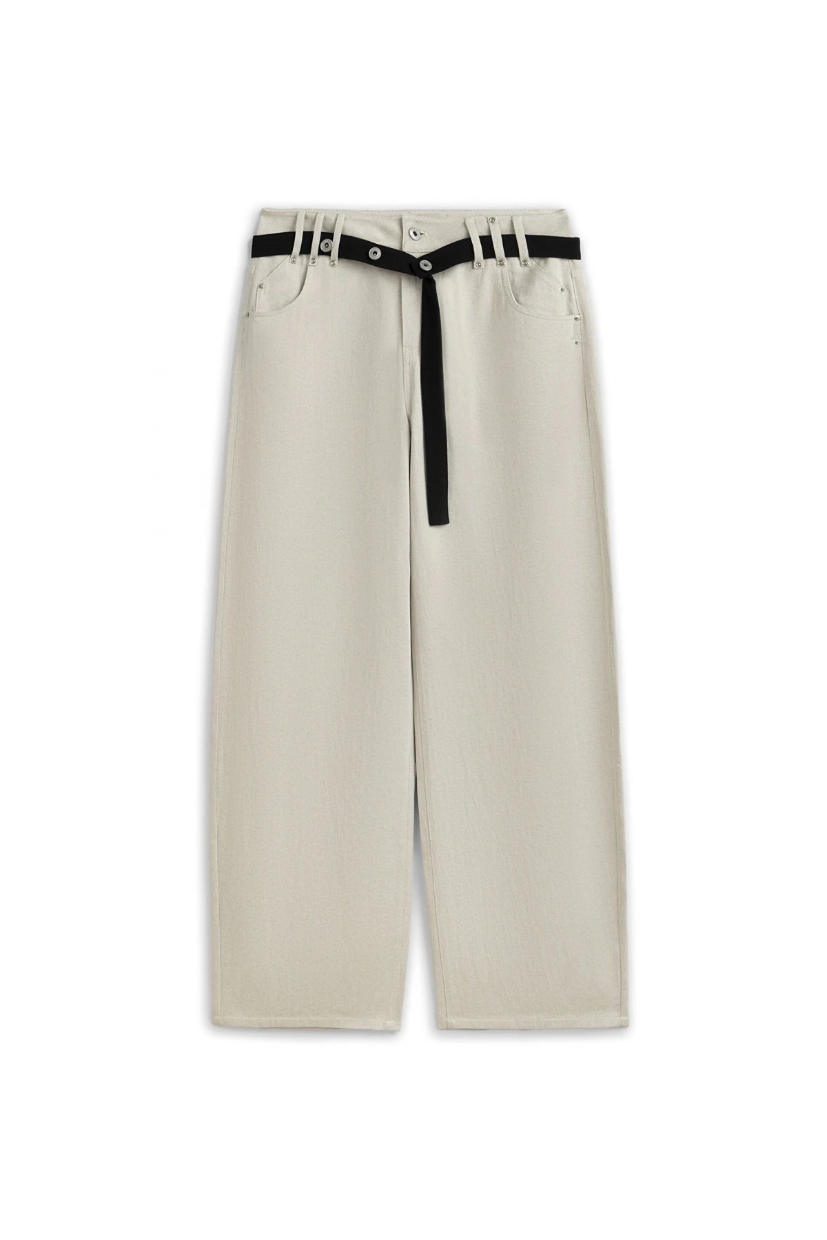 İpekyol Kontrast Kuşaklı Baggy Pantolon TS1260003126