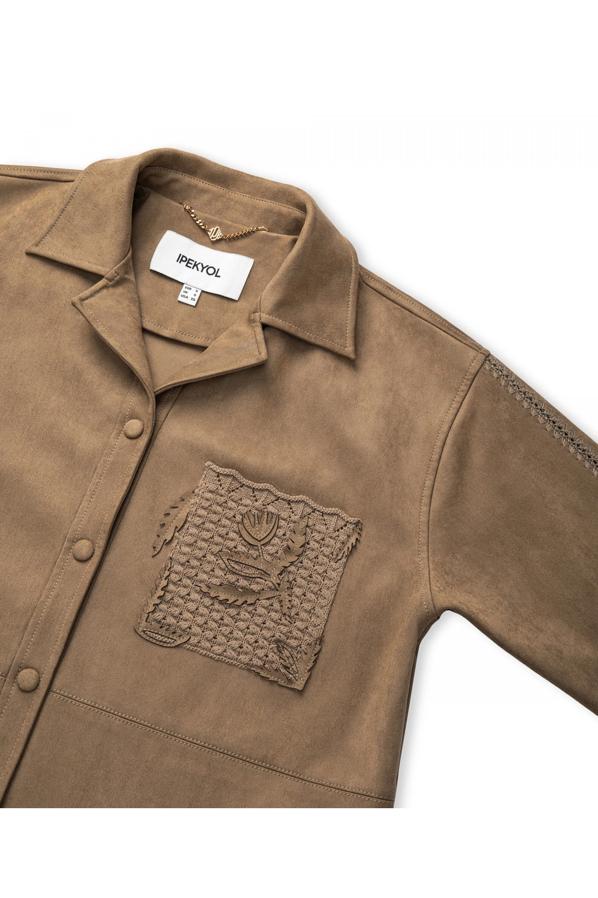 İpekyol Süet Görünümlü Triko Mix Ceket IS1260005061