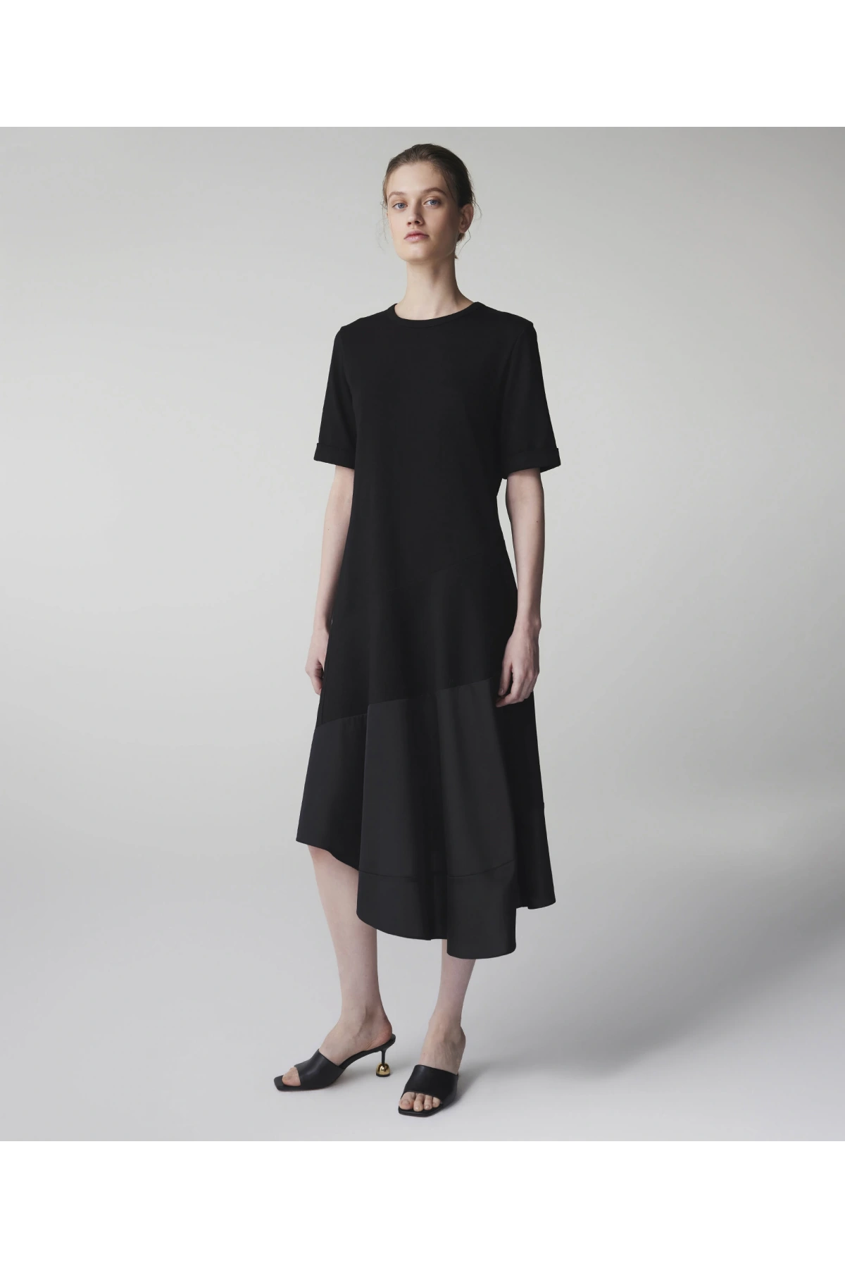 İpekyol Kumaş Mix Asimetrik Elbise IS1260002233