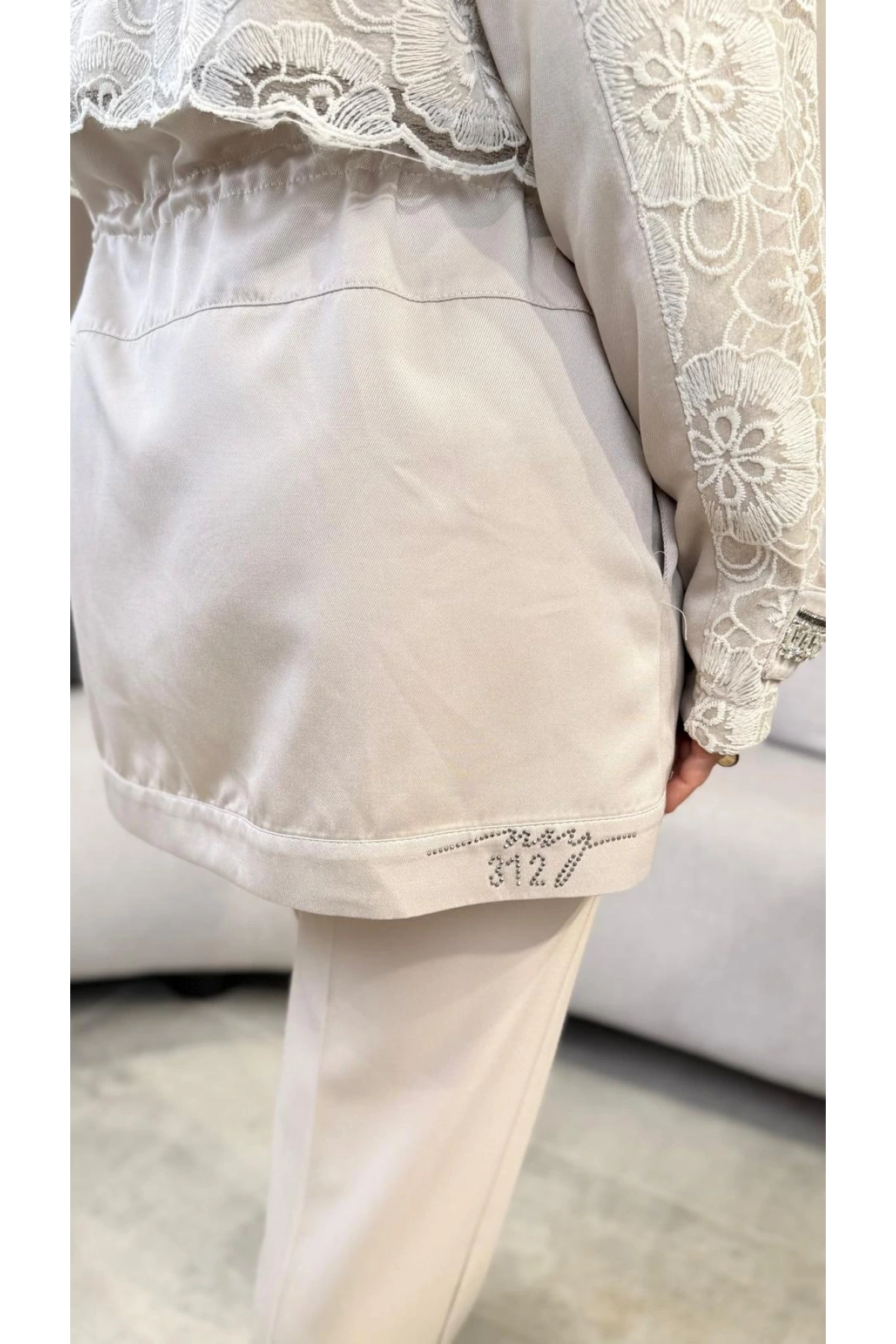 My312 Dantelli Taşlı Kap 26S7701