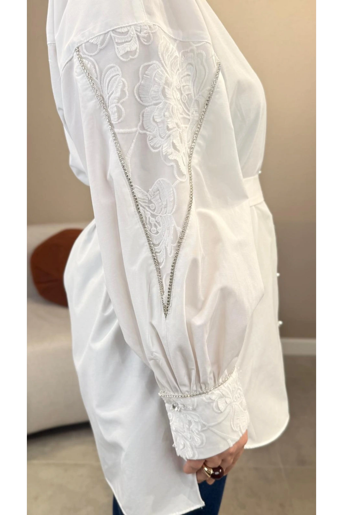 My312 Kolları Dantelli Tunik 26S8819