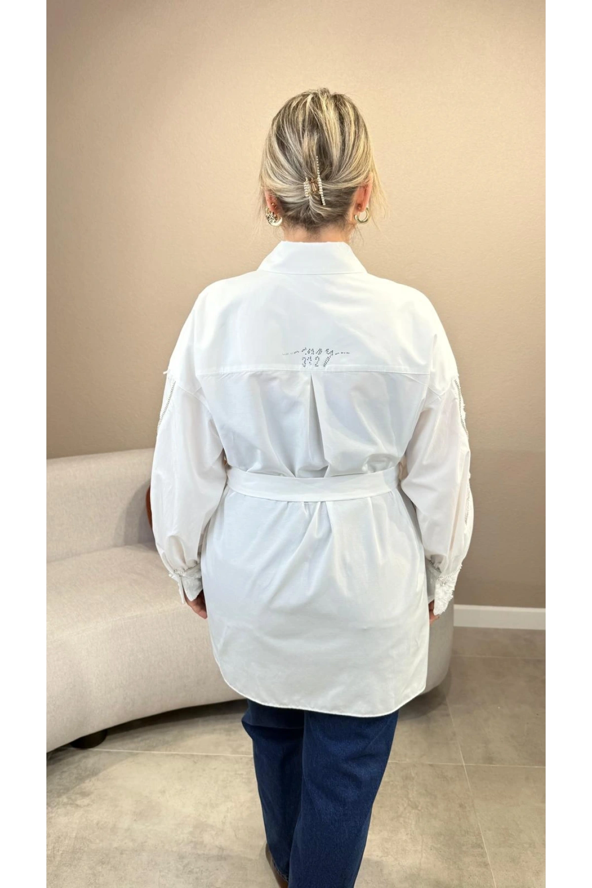 My312 Kolları Dantelli Tunik 26S8819