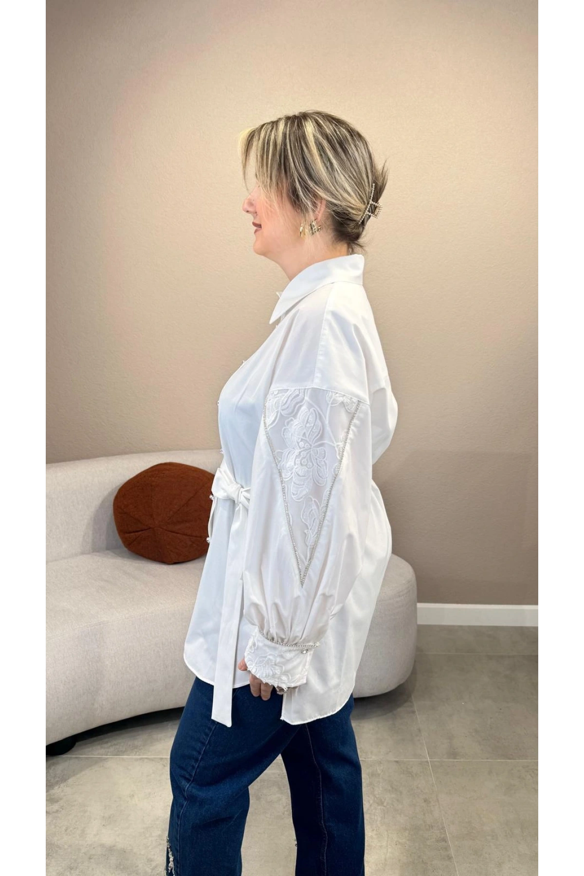 My312 Kolları Dantelli Tunik 26S8819