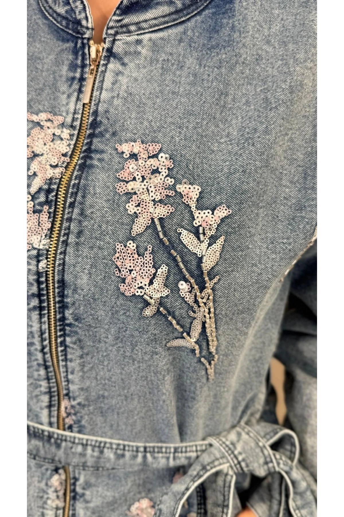 My312 Nakış İşlemeli Denim Takım 26S7721