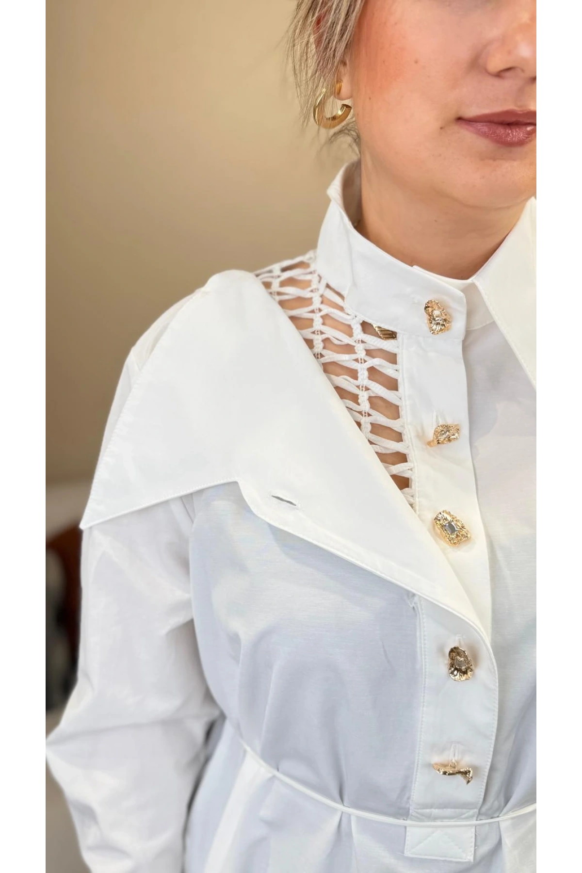 My312 Fileli Düğmeli Gömlek 26S8835