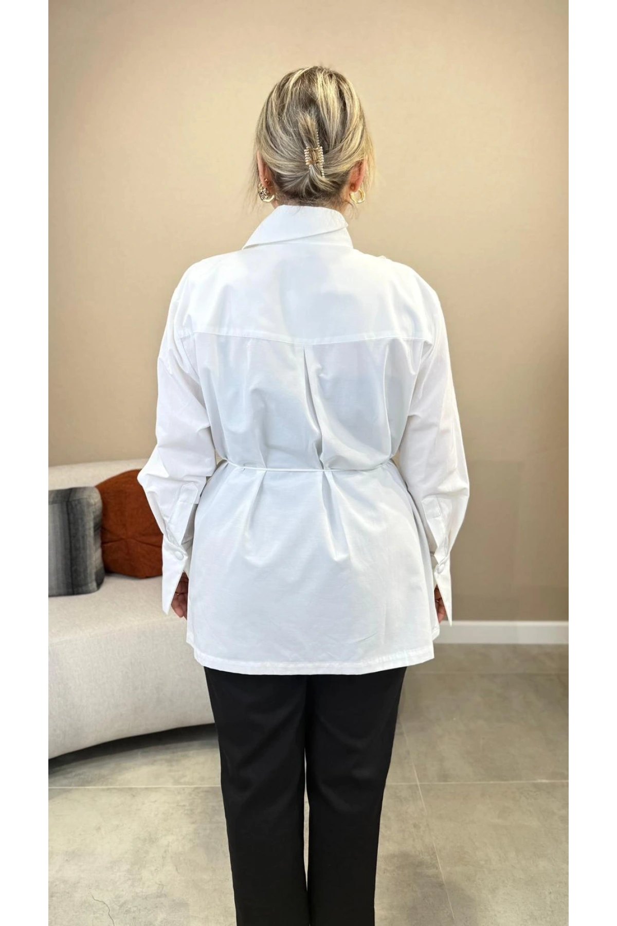 My312 Fileli Düğmeli Gömlek 26S8835