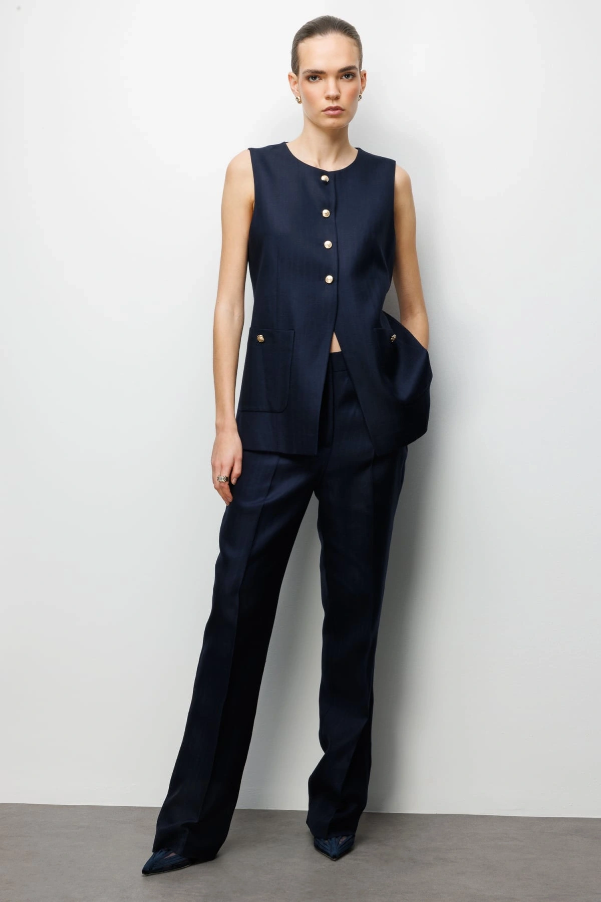 Ekol Düz Kesim Yan Cepli Pantolon 01026