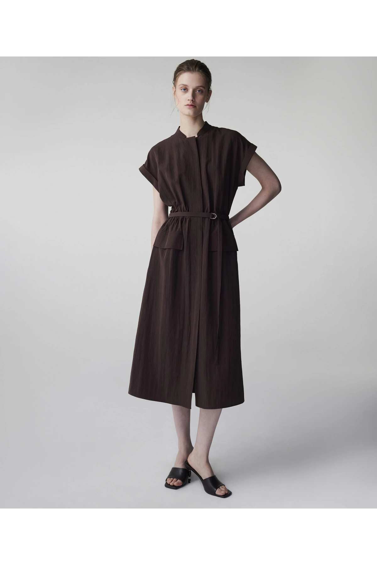 İpekyol İnce Kuşaklı Gömlek Elbise IS1260002235