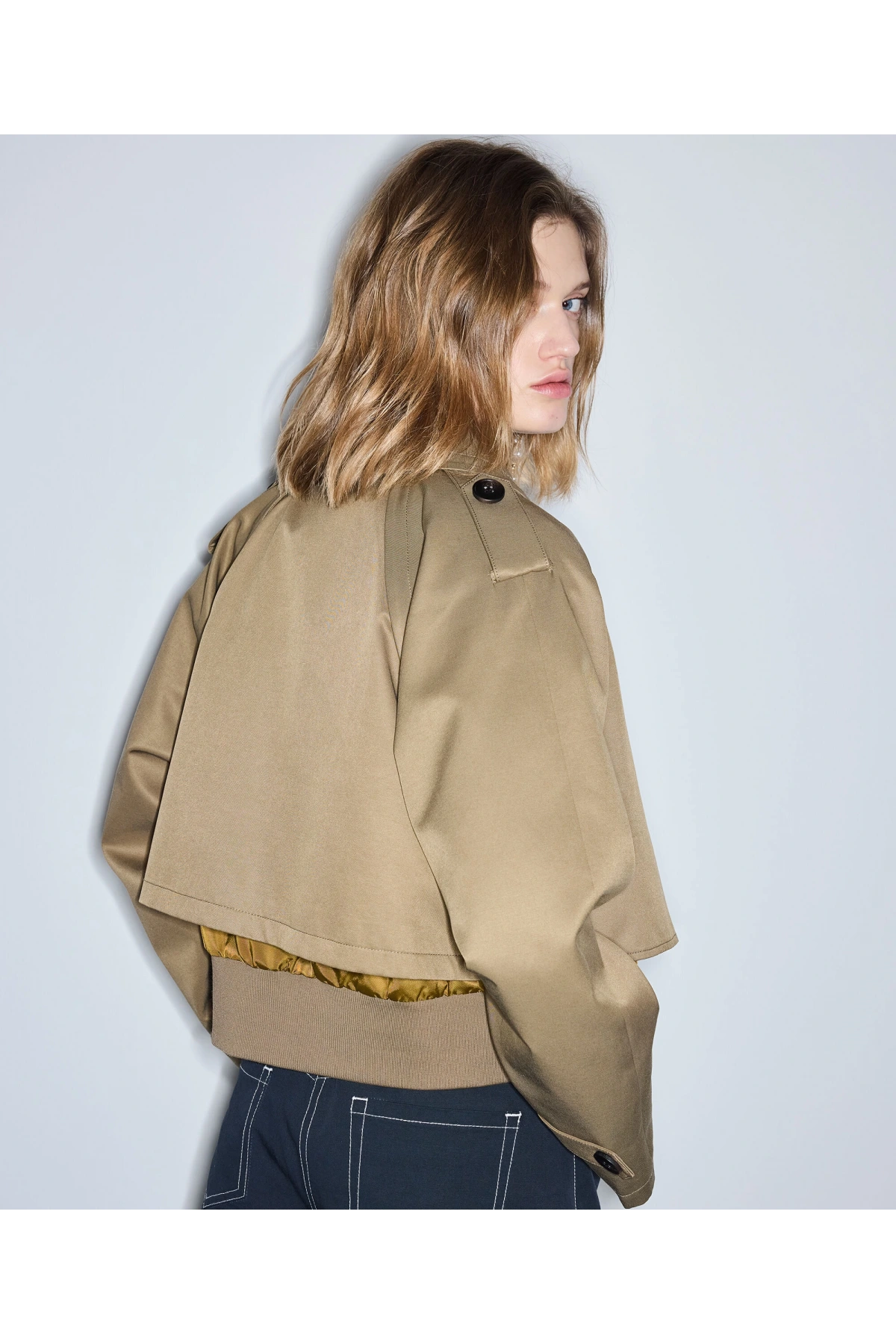 İpekyol Çift Parça Görünüm Kumaş Mix Mont IS1260012036