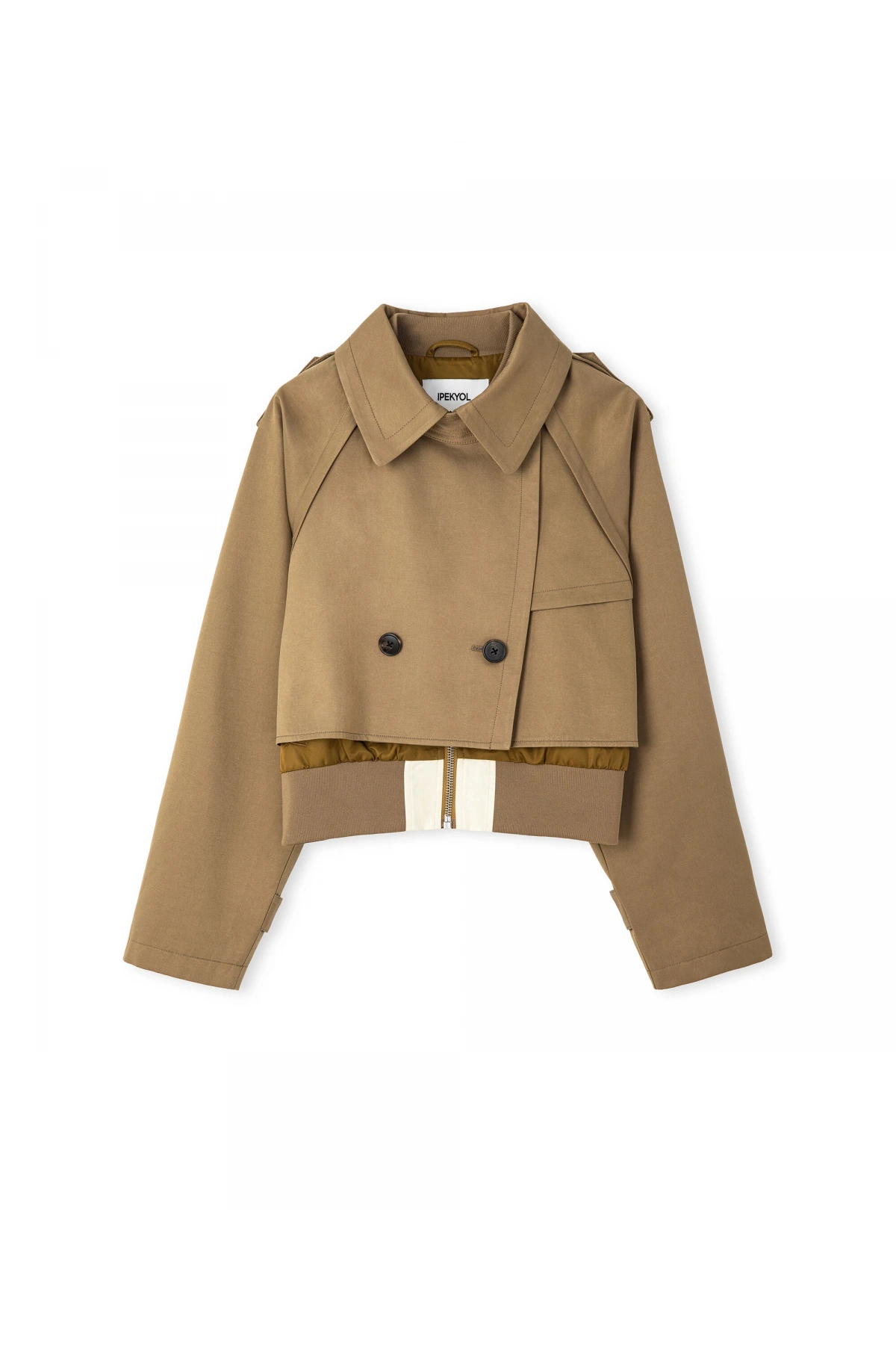 İpekyol Çift Parça Görünüm Kumaş Mix Mont IS1260012036