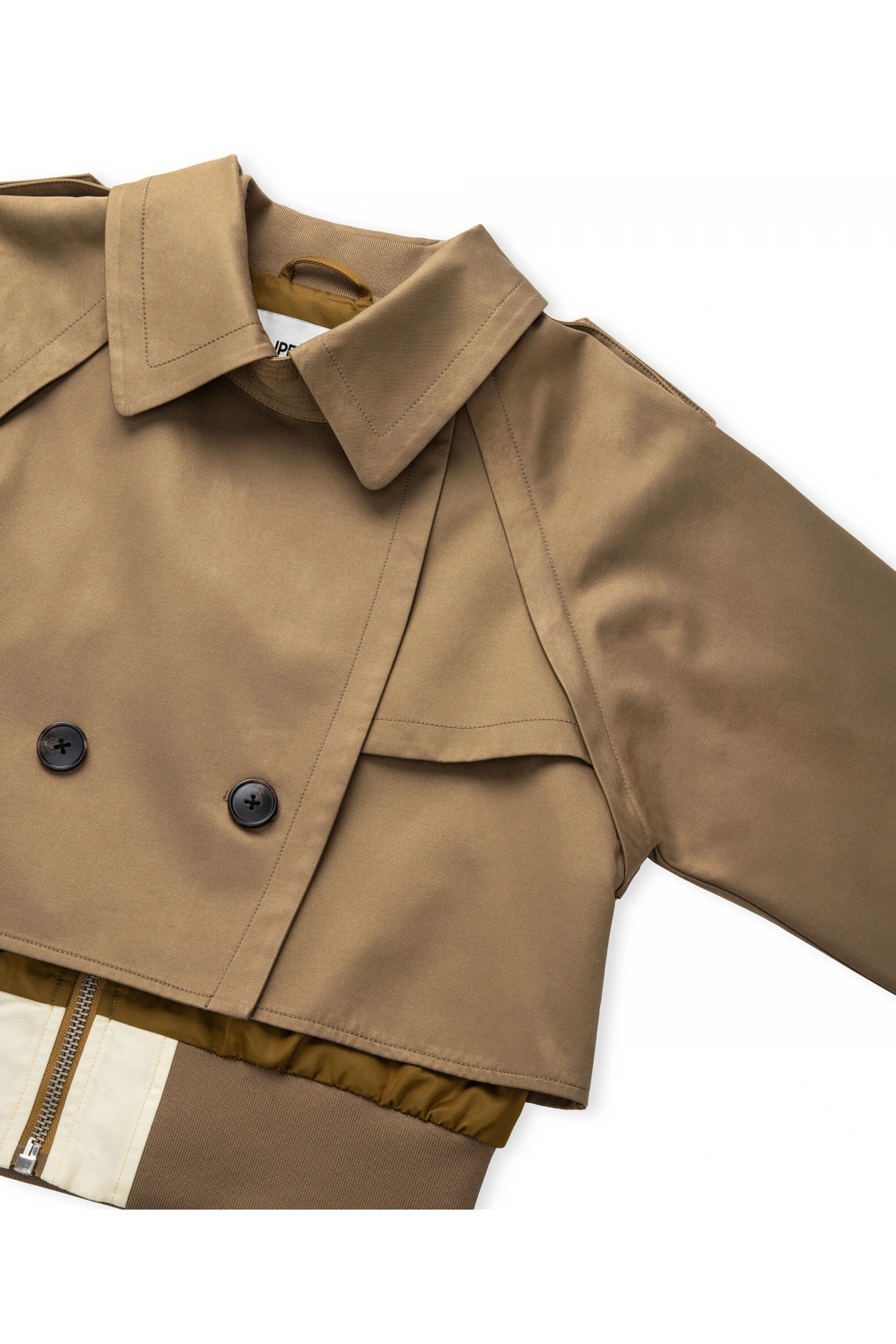 İpekyol Çift Parça Görünüm Kumaş Mix Mont IS1260012036