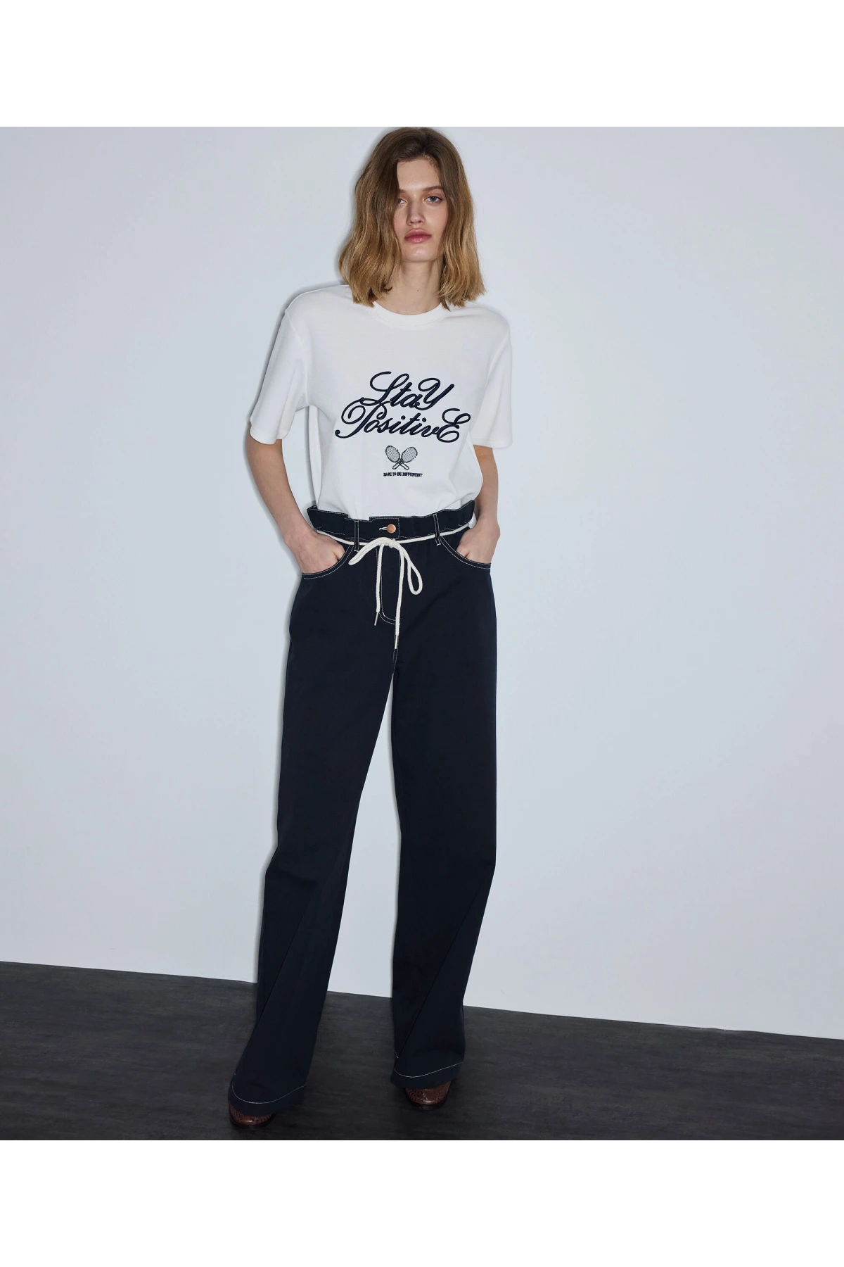 İpekyol Kontrast Kordonlu Pantolon IS1260003101