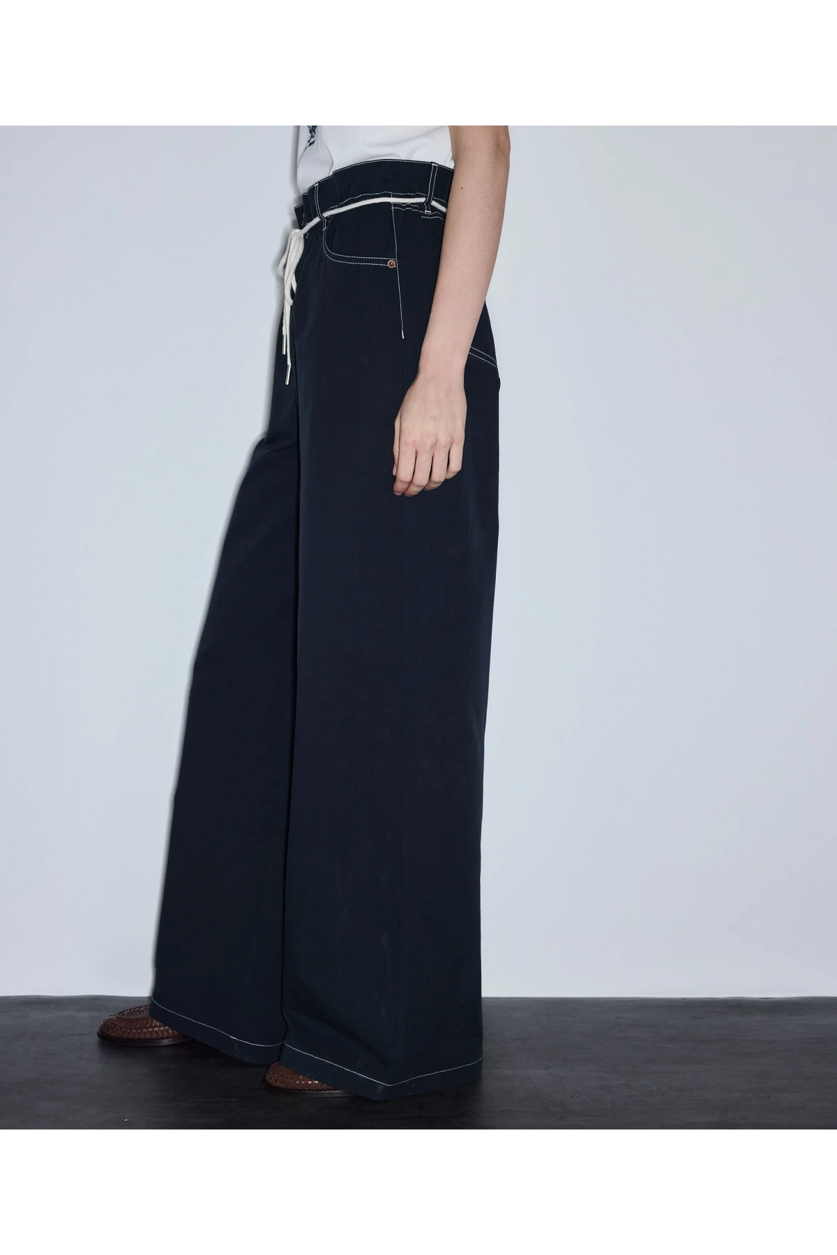 İpekyol Kontrast Kordonlu Pantolon IS1260003101