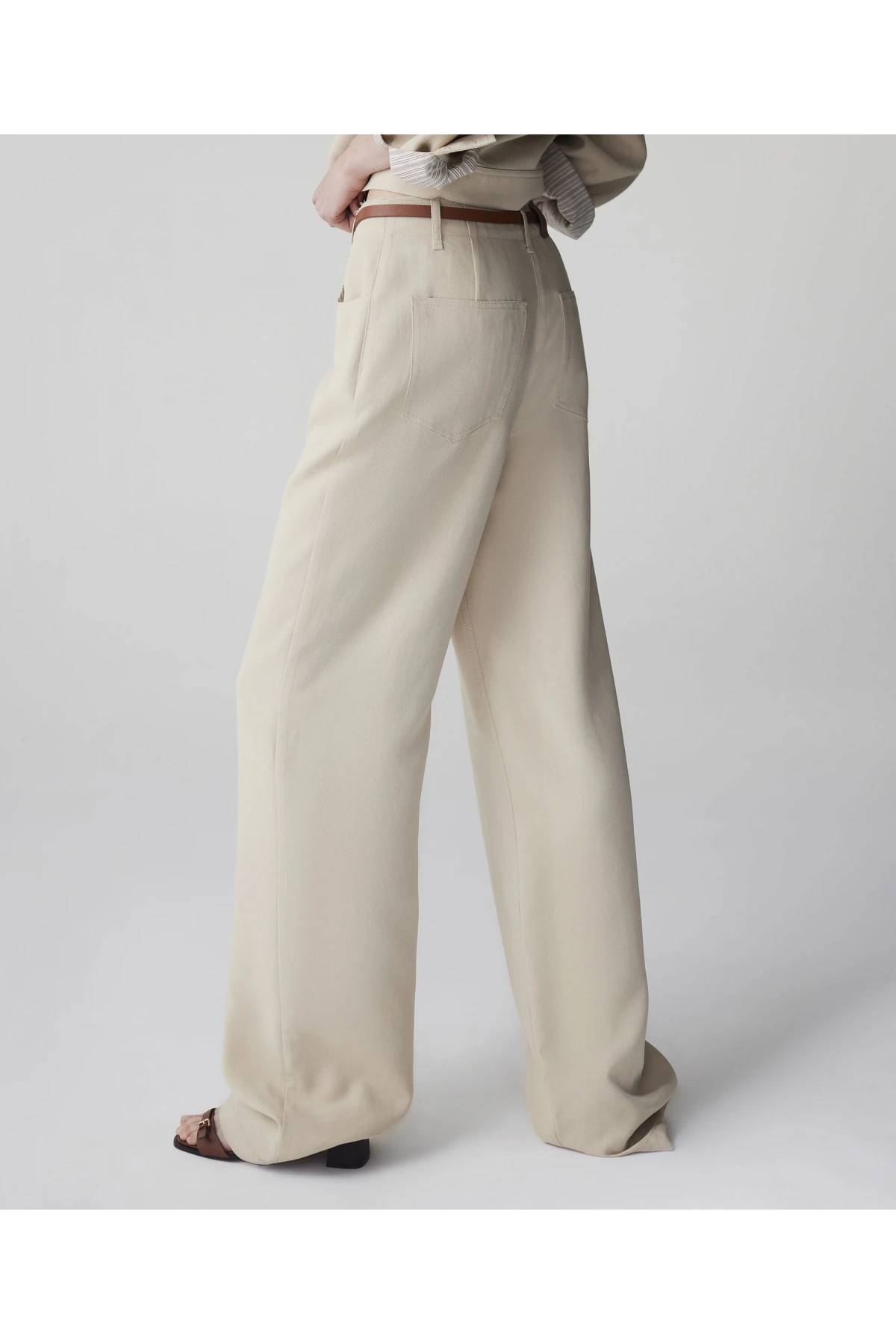 İpekyol Kemerli Straight Fit Pantolon IS1260003145