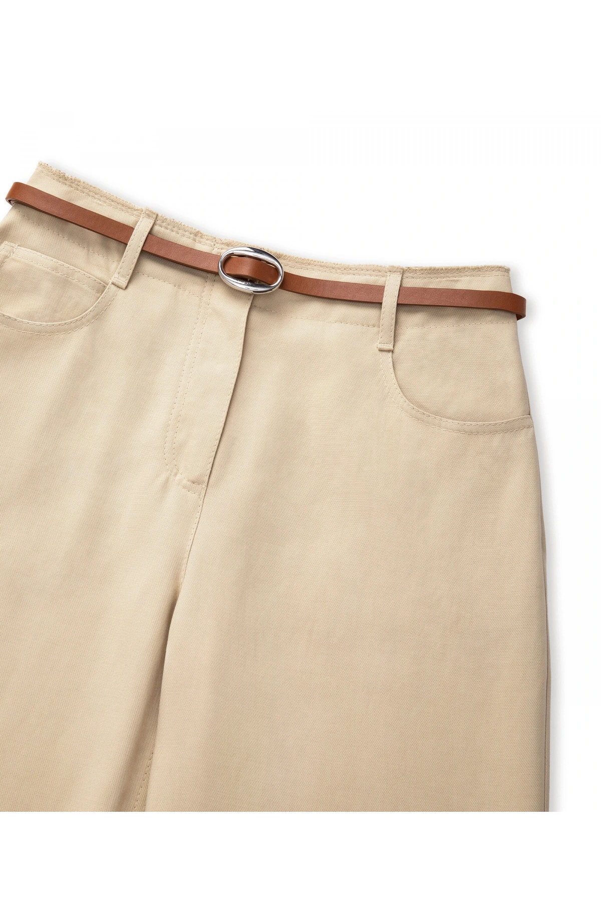 İpekyol Kemerli Straight Fit Pantolon IS1260003145