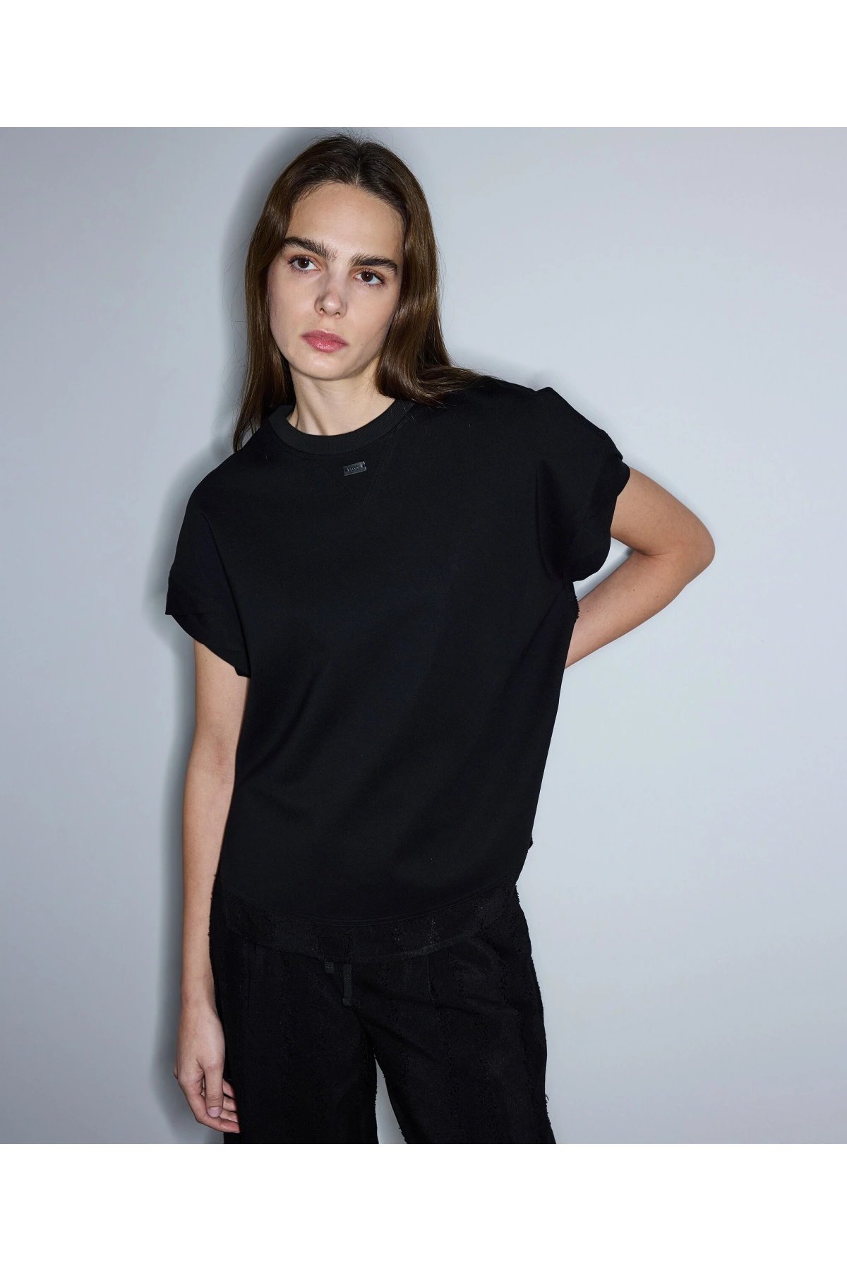 İpekyol Kumaş Mix Bluz IS1260006063 /Siyah/42