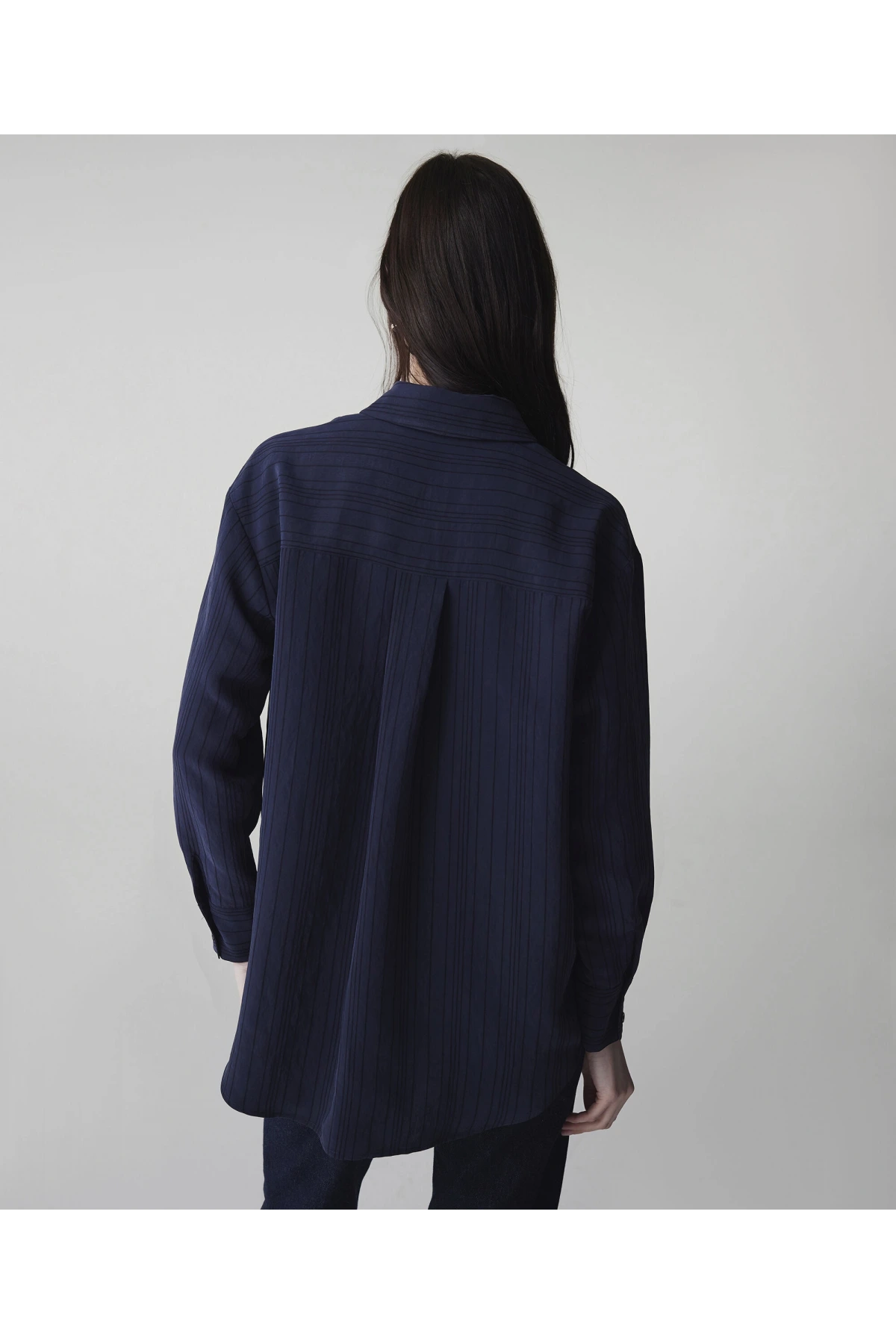 İpekyol Çizgi Jakarlı Gömlek IS1260025157